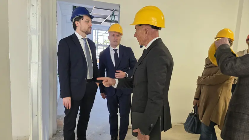 Il presidente Stefani al cantiere della Casa della comunità di Mogliano