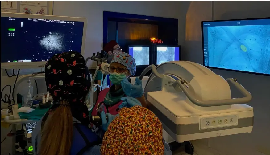 Personale della Pneumologia al lavoro a Treviso