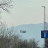Il dirigibile sorvola i cieli della Sinistra Piave