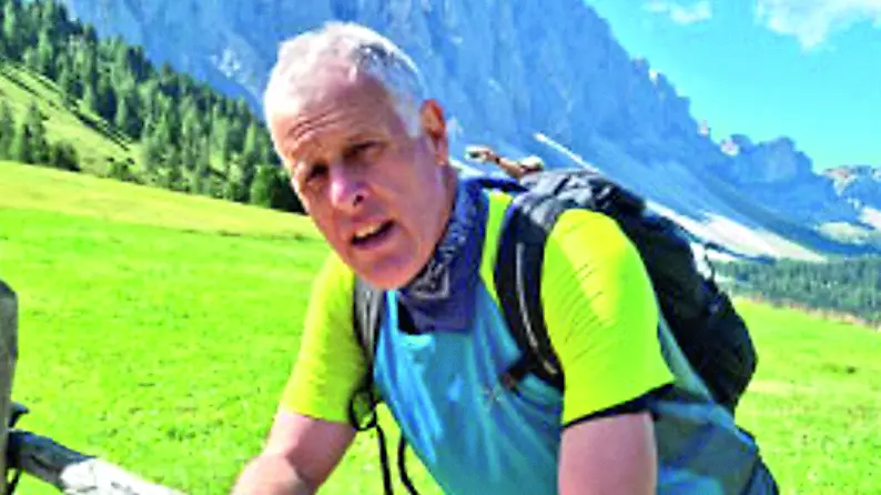 Una foto di Luigi Tarzariol in montagna