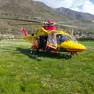 Il 34enne è stato portato in ospedale con l'elicottero