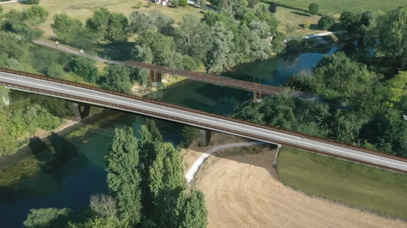Il ponte sulla Zermanesa a Casale sul Sile