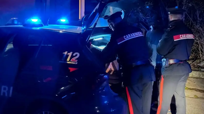 Un posto di blocco dei carabinieri
