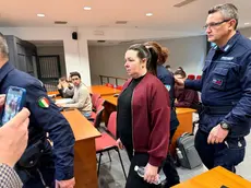 Paola Pettinà in tribunale a Vicenza