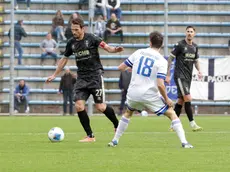 Il capitano del Treviso Gucher nel match perso contro l'Obermais al Tenni