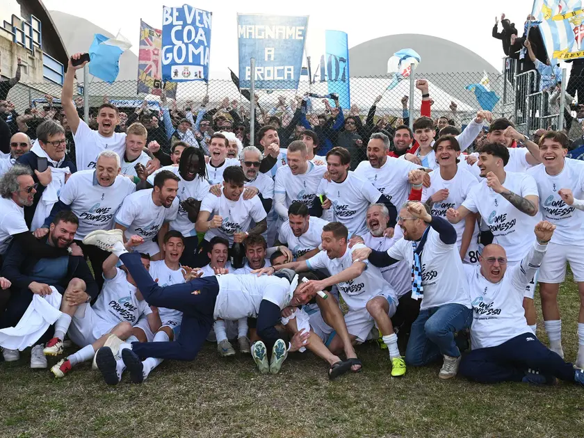 La festa per la promozione in C