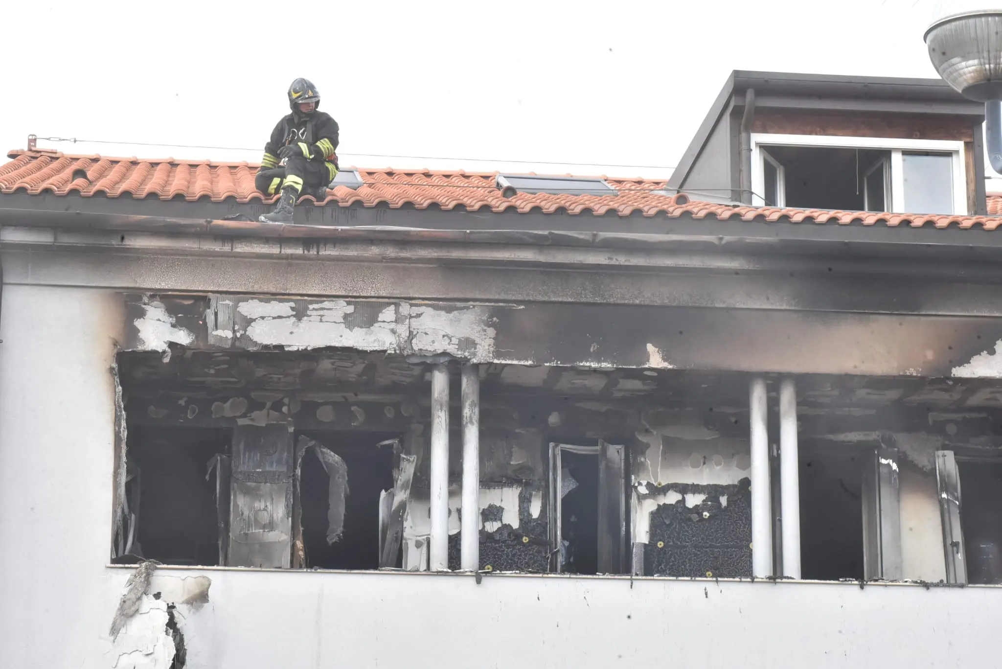 L'intervento dei vigili del fuoco