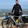 Nicolò Fava con la sua bici