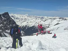 L'intervento del Soccorso alpini di Vipiteno dopo la valanga