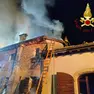 L'incendio a Volpago del Montello, a Montebelluna