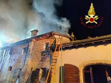 L'incendio a Volpago del Montello, a Montebelluna
