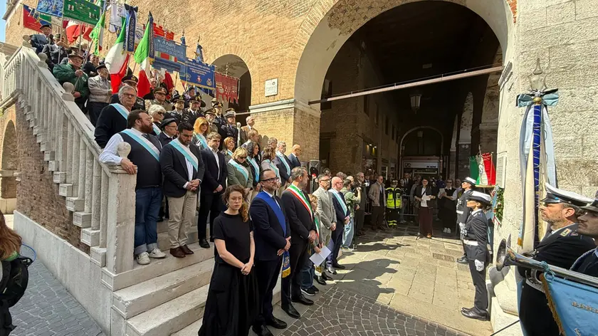 La cerimonia di commemorazione del bombardamento del 7 aprile del 1944 a Treviso