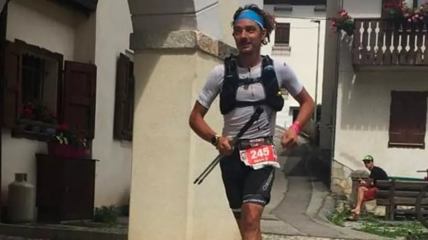 Stefano Basso in una corsa