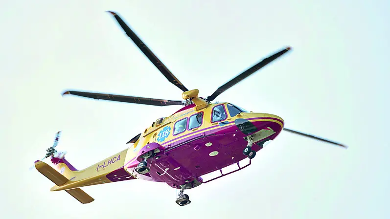 L'intervento dell'elisoccorso