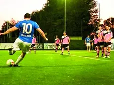 I ragazzi del Treviso United in campo a Morgano