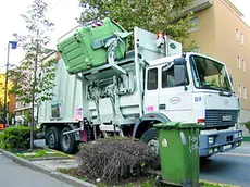 Un mezzo di raccolta della Veritas