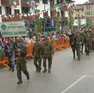 Una sfilata degli alpini di Vittorio Veneto