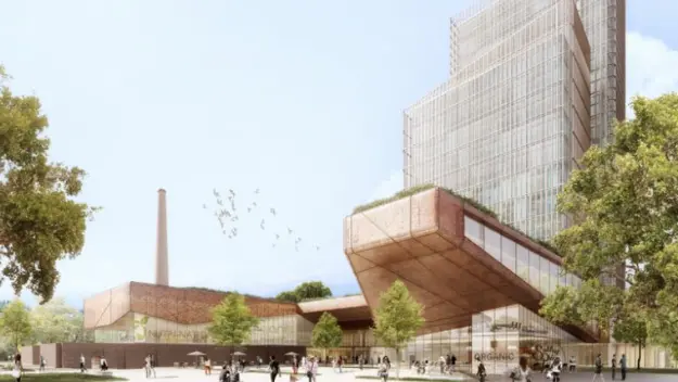 Il rendering del parco Prosecco