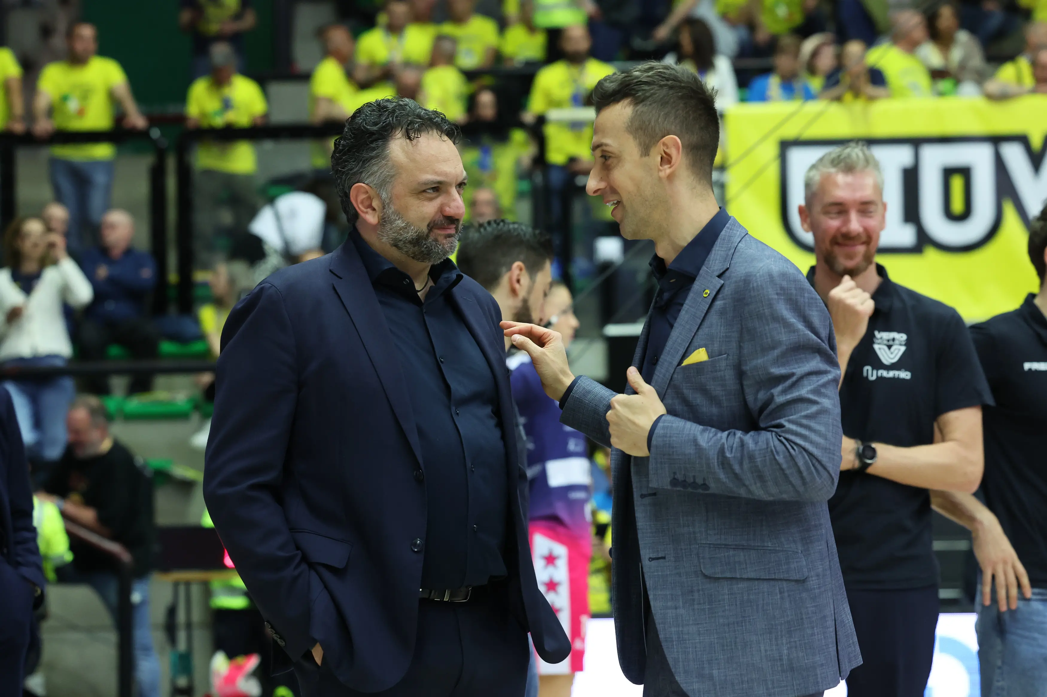 Daniele Santarelli a colloquio con Stefano Lavarini (Foto Rubin/Lvf)