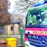 I vigili del fuoco all’asilo di Campigo dove si era sviluppato un incendio