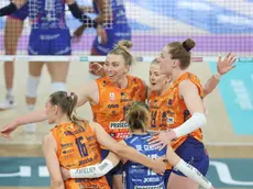 Per le Pantere è l'ottavo scudetto di fila. Foto Lega Volley