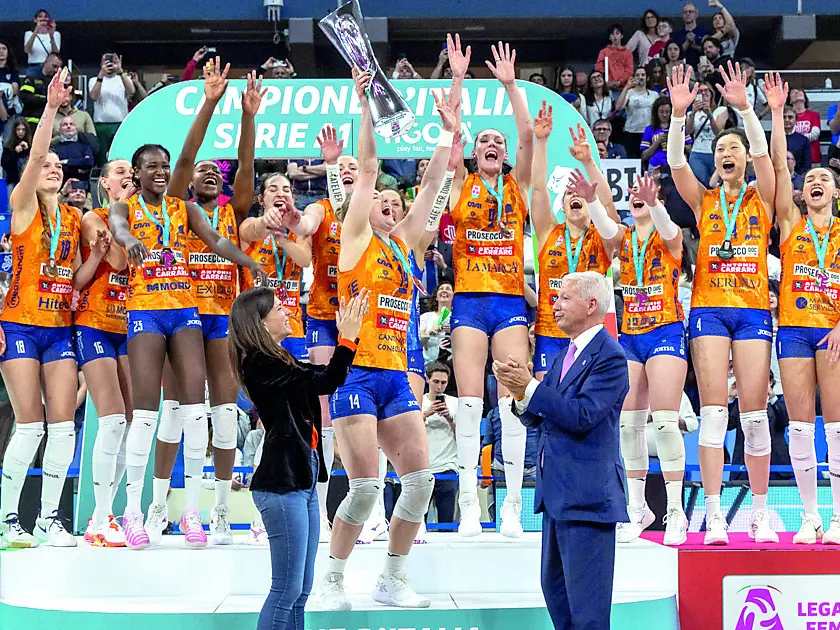 Il trionfo di Conegliano che conquista il nono scudetto