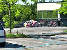 Giacigli di fortuna al park Appiani