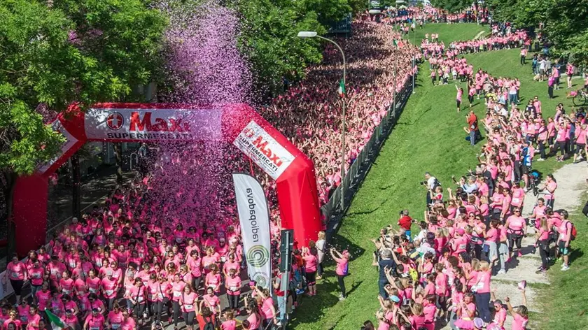 Treviso in rosa. La folla di donne alla partenza del 2017