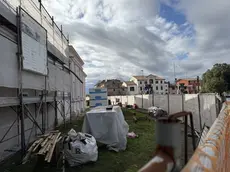 I lavori abbandonati a Villa Olivotti (Paese) da parte del consorzio Itaco, società in crisi