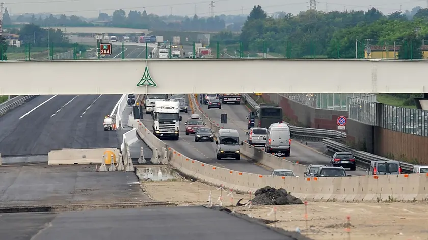 Cantieri per la terza corsia della A4