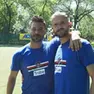 L'avvocato Antonio Campion, 44 anni, con un amico