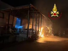 L'incendio alla Ferraro di Crocetta di Montello