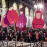 Una manifestazione contro la violenza maschile sulle donne
