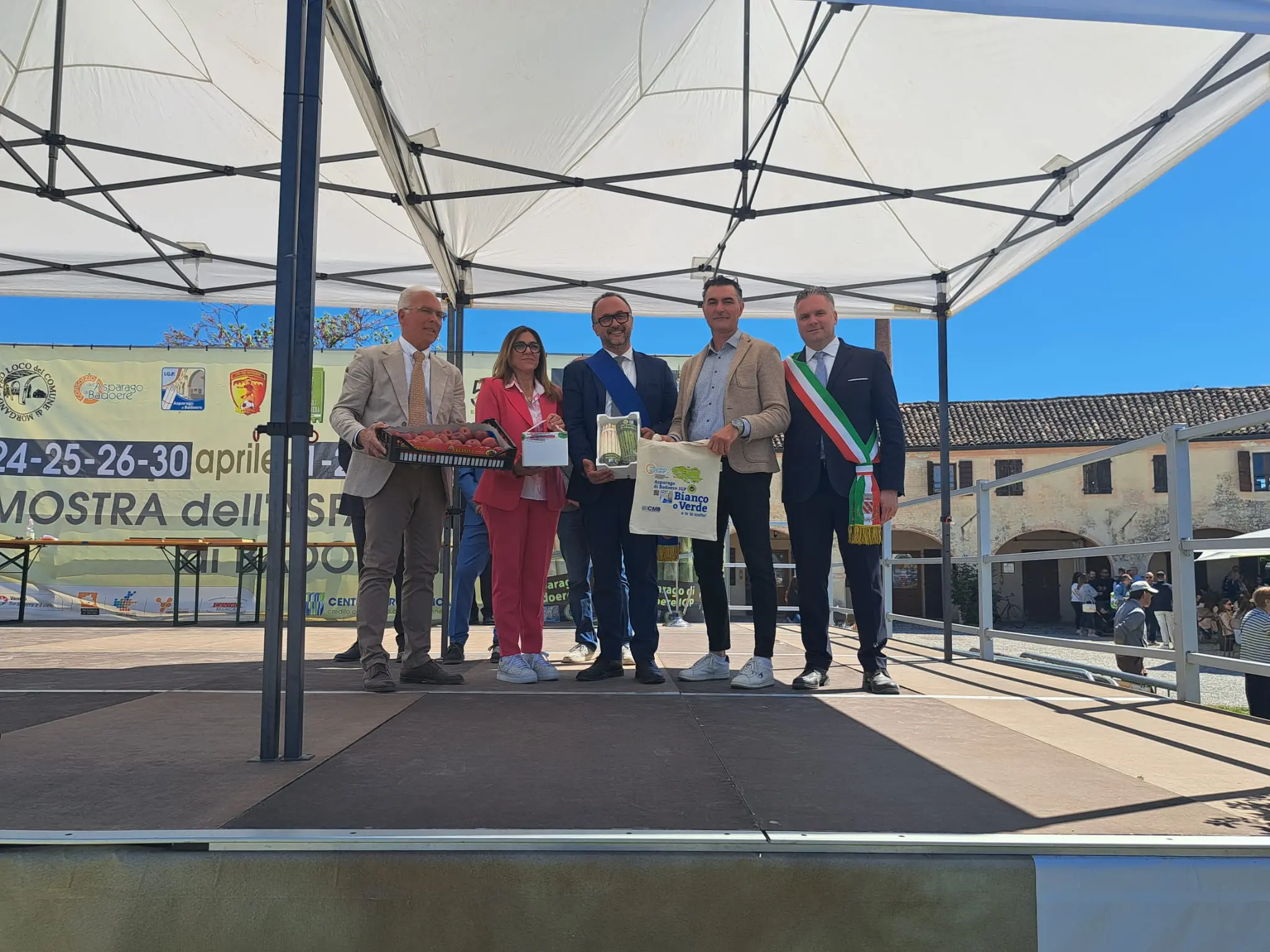 L'inaugurazione della mostra dell'asparago di Badoere
