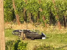 La moto su cui viaggiava la vittima