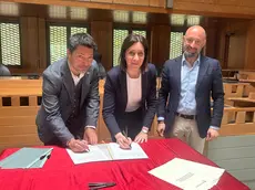 Da sinistra Federico Capraro, Elena Stocco e Stefano Mestriner