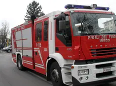 Sul posto i vigili del fuoco