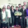 Floriana Casellato al centro in una foto di gruppo scattata il giorno del suo ultimo consiglio comunale