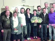 Floriana Casellato al centro in una foto di gruppo scattata il giorno del suo ultimo consiglio comunale