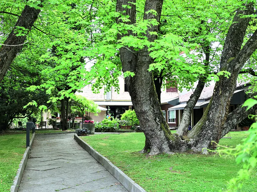 La villa assaltata dai rapinatori a Selvana, quartiere di Treviso