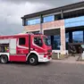 L'intervento dei vigili del fuoco al Centro di salute mentale dell’Ulss 2