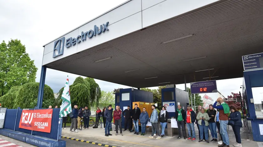 Lo sciopero alla Electrolux di Susegana