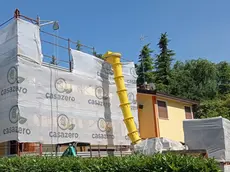 TREVISO - UN CANTIERE CON LE IMPALCATURE DELLA SOCIETA' CASA ZERO DI NERVESA DELLA BATTAGLIA