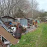 La discarica identificata dai carabinieri forestali di Valdobbiadene