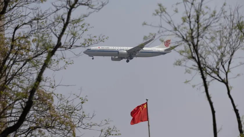 Un aereo della flotta di Air China