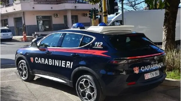 L'intervento dei carabinieri