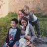 Maria Ghimenton, candidata sindaca a Castelfranco, qui con i suoi tre figli piccoli