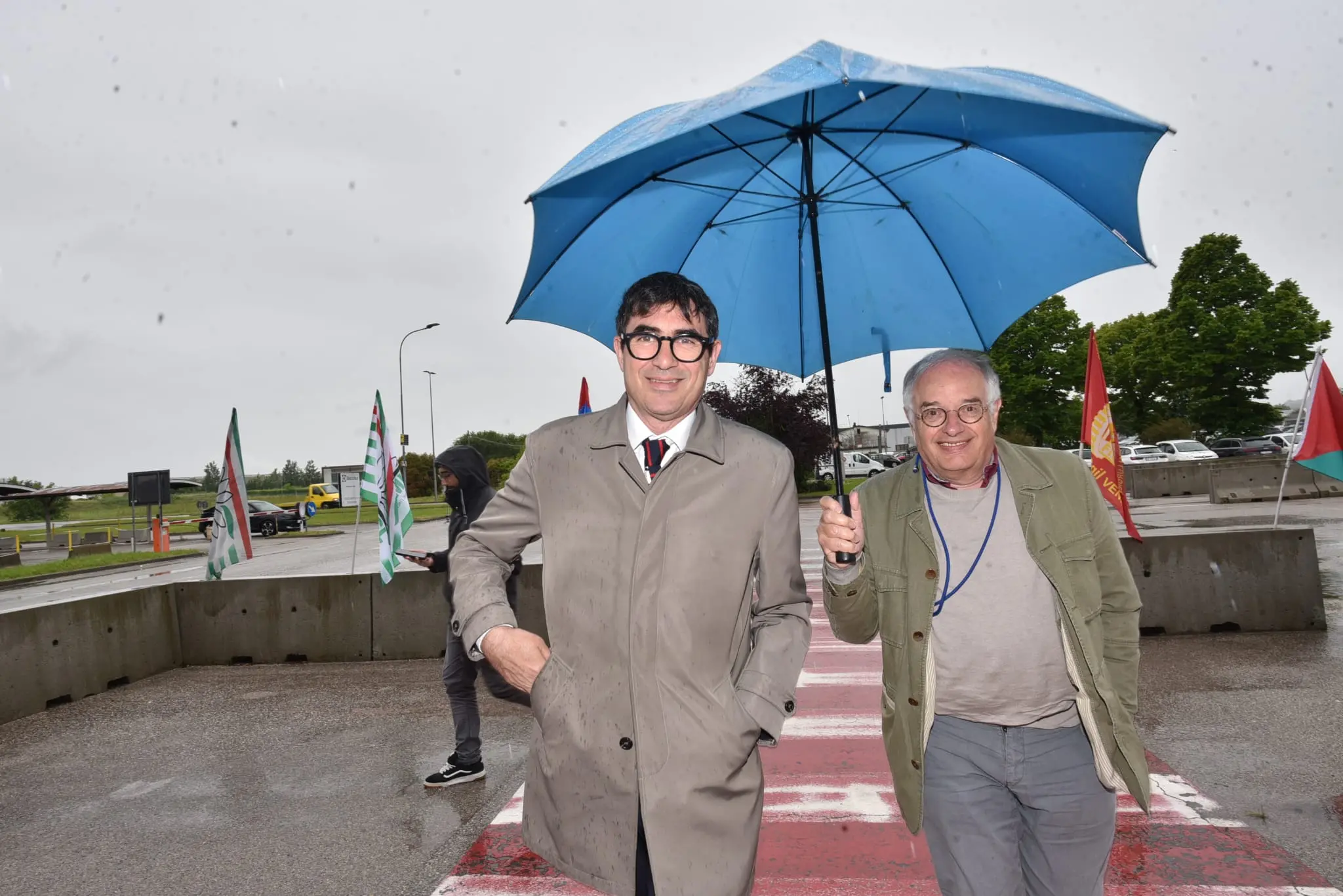 L'arrivo allo stabilimento