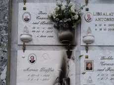 Alcuni dei loculi incendiati