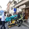 L'anziana soccorsa al bar Magnolia di Ceneda